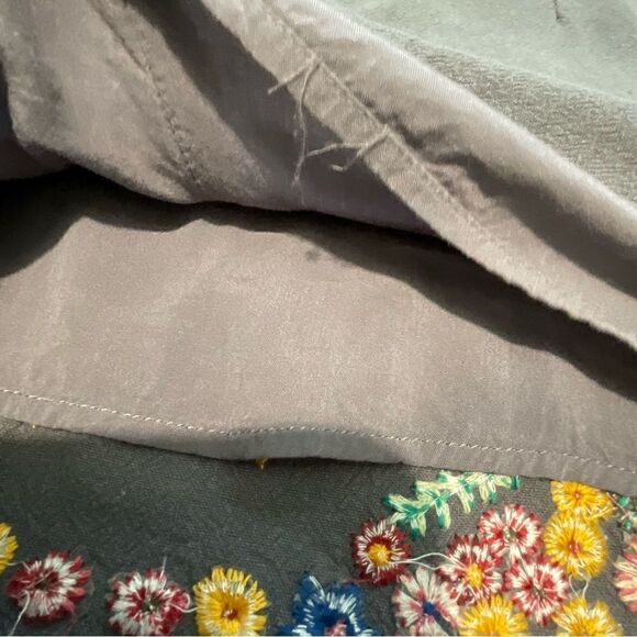 Umgee small lined skirt, embroidery flowers boho  work date concert - Picture 9 of 15